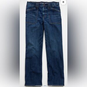 AE Stretch High Waisted Stovepipe Utility Jean